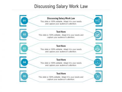 Discussing salary work law ppt powerpoint presentation model layout ideas cpb