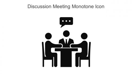 Discussion Meeting Monotone Icon In Powerpoint Pptx Png And Editable Eps Format