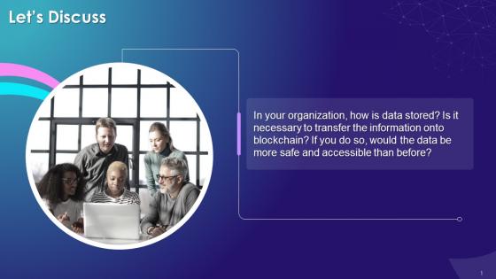 Discussion Question On Organisation Data Storage Training Ppt