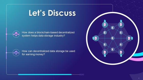 Discussion Questions On Blockchain Based Data Storage Training Ppt