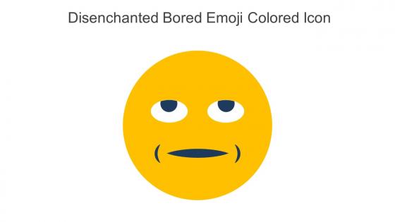 Disenchanted Bored Emoji Colored Icon In Powerpoint Pptx Png And Editable Eps Format