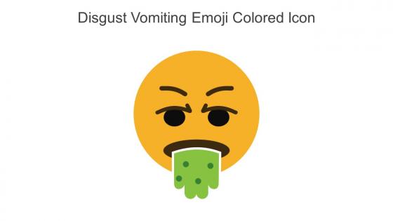 Disgust Vomiting Emoji Colored Icon In Powerpoint Pptx Png And Editable Eps Format