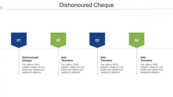 Dishonoured Cheque Ppt Powerpoint Presentation Inspiration Design Templates Cpb