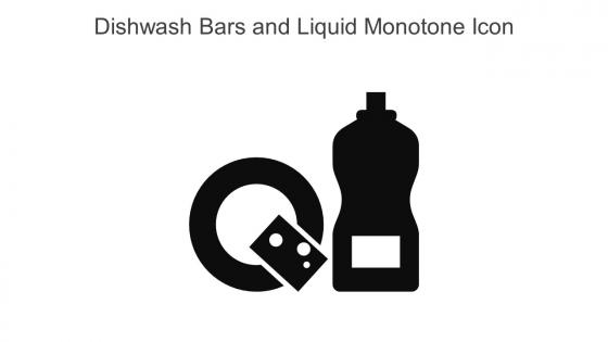 Dishwash Bars And Liquid Monotone Icon In Powerpoint Pptx Png And Editable Eps Format