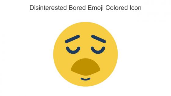 Disinterested Bored Emoji Colored Icon In Powerpoint Pptx Png And Editable Eps Format