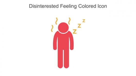 Disinterested Feeling Colored Icon In Powerpoint Pptx Png And Editable Eps Format