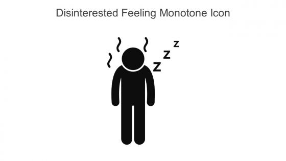 Disinterested Feeling Monotone Icon In Powerpoint Pptx Png And Editable Eps Format