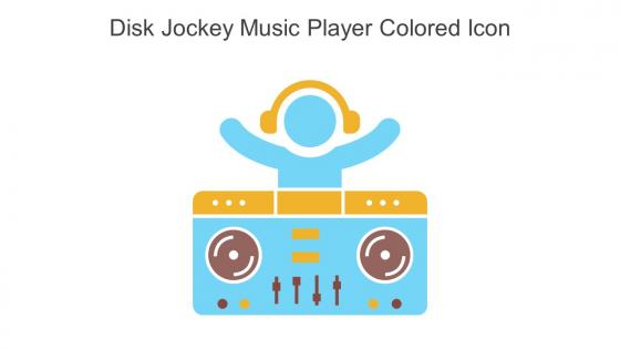 Disk Jockey Music Player Colored Icon In Powerpoint Pptx Png And Editable Eps Format