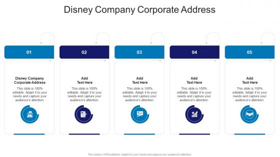 Disney Company Corporate Address In Powerpoint And Google Slides Cpb