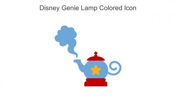 Disney Genie Lamp Colored Icon In Powerpoint Pptx Png And Editable Eps Format