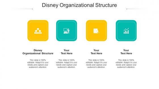 Disney organizational structure ppt powerpoint presentation slides files cpb