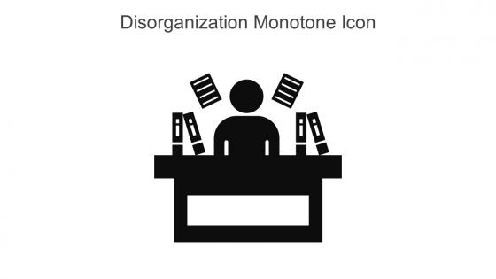 Disorganization Monotone Icon In Powerpoint Pptx Png And Editable Eps Format