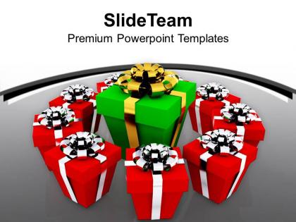 Dispaly of gifts decoration powerpoint templates ppt themes and graphics 0113