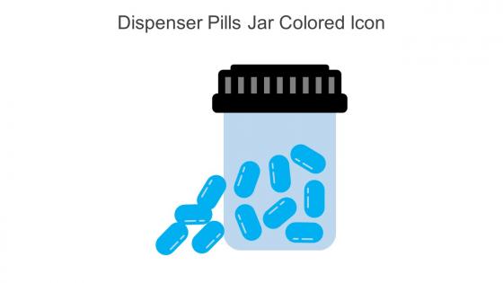 Dispenser Pills Jar Colored Icon In Powerpoint Pptx Png And Editable Eps Format