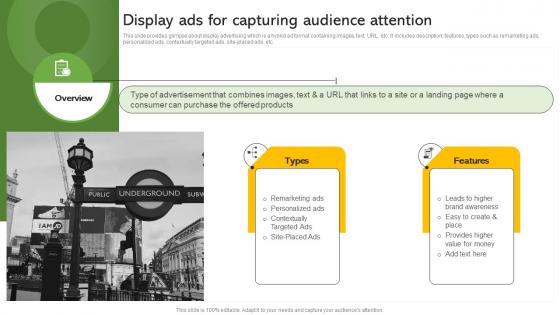 Display Ads For Capturing Audience Attention Effective Paid Promotions MKT SS V