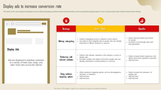 Display Ads To Increase Conversion Rate Lead Generation Strategy To Increase Strategy SS
