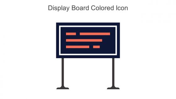 Display Board Colored Icon In Powerpoint Pptx Png And Editable Eps Format