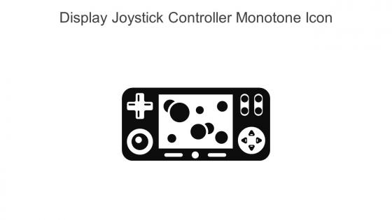 Display Joystick Controller Monotone Icon In Powerpoint Pptx Png And Editable Eps Format