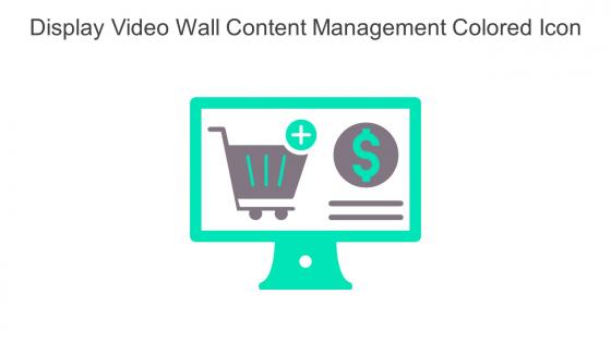 Display Video Wall Content Management Colored Icon In Powerpoint Pptx Png And Editable Eps Format