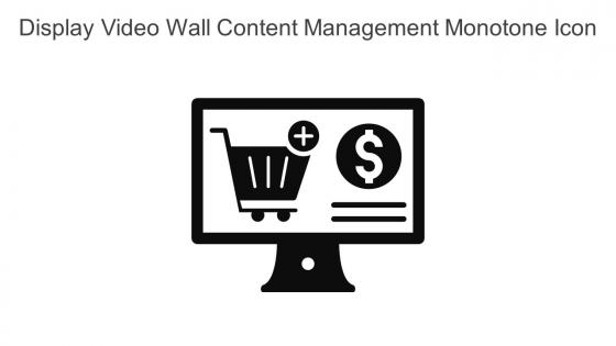 Display Video Wall Content Management Monotone Icon In Powerpoint Pptx Png And Editable Eps Format