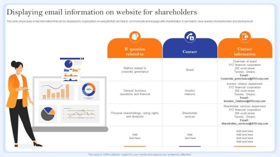 Displaying Email Information On Website For Shareholders Communication Channels And Strategies