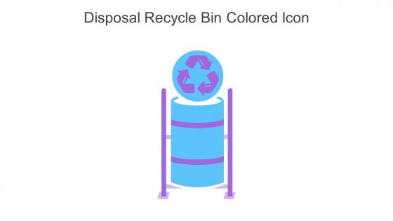 Disposal Recycle Bin Colored Icon In Powerpoint Pptx Png And Editable Eps Format