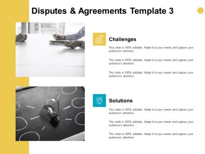 Disputes and agreements template technology ppt powerpoint presentation model styles
