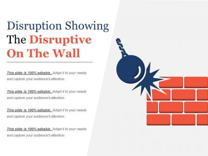 Disruption showing the disruptive on the wall