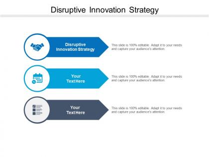 Disruptive innovation strategy ppt powerpoint presentation portfolio graphics example cpb