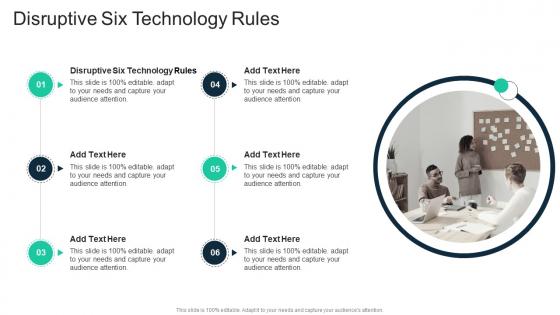 Disruptive Six Technology Rules In Powerpoint And Google Slides Cpb