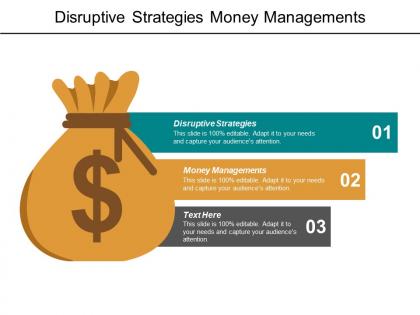 Disruptive strategies money managements organization change management tools cpb