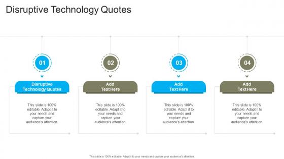 Disruptive Technology Quotes In Powerpoint And Google Slides Cpb