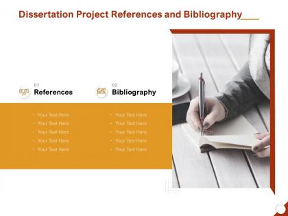 Dissertation project references and bibliography ppt powerpoint presentation gallery