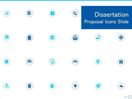 Dissertation proposal icons slide ppt powerpoint presentation gallery background image