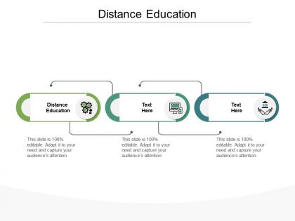 Distance education ppt powerpoint presentation icon deck cpb