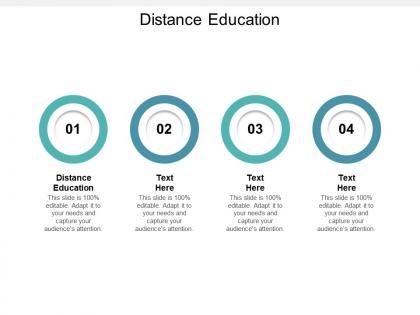 Distance education ppt powerpoint presentation infographic template influencers cpb
