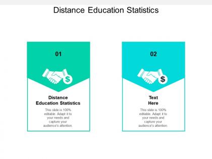 Distance education statistics ppt powerpoint presentation icon design ideas cpb