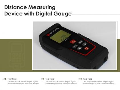 Distance measuring device with digital gauge