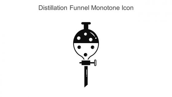 Distillation Funnel Monotone Icon In Powerpoint Pptx Png And Editable Eps Format