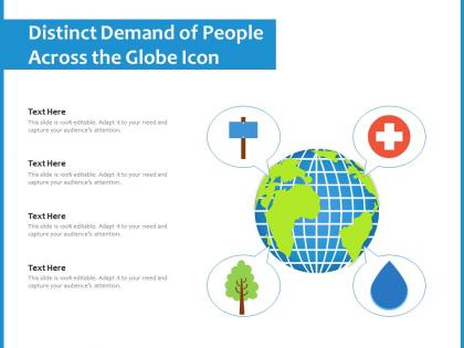 Distinct demand of people across the globe icon