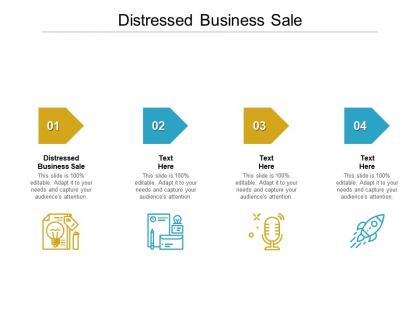 Distressed business sale ppt powerpoint presentation show skills cpb