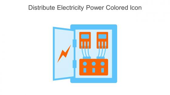 Distribute Electricity Power Colored Icon In Powerpoint Pptx Png And Editable Eps Format