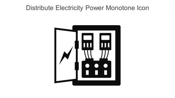 Distribute Electricity Power Monotone Icon In Powerpoint Pptx Png And Editable Eps Format