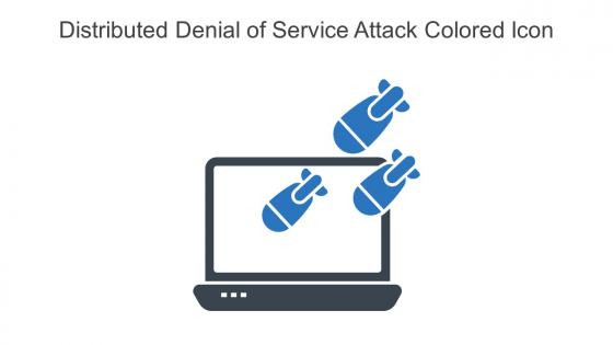 Distributed Denial Of Service Attack Colored Icon In Powerpoint Pptx Png And Editable Eps Format