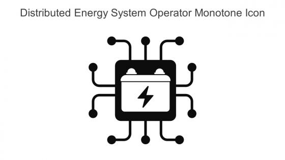 Distributed Energy System Operator Monotone Icon In Powerpoint Pptx Png And Editable Eps Format