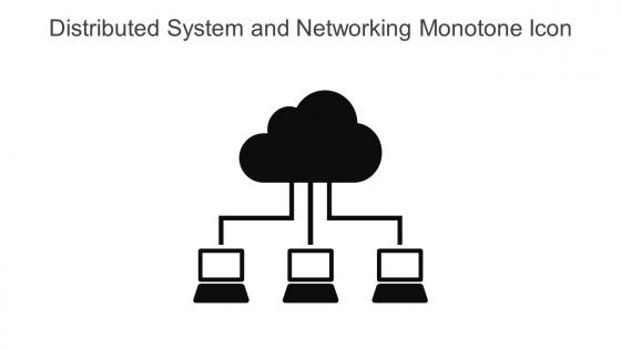 Distributed System And Networking Monotone Icon In Powerpoint Pptx Png And Editable Eps Format