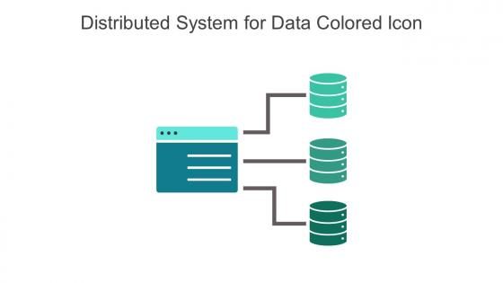 Distributed System For Data Colored Icon In Powerpoint Pptx Png And Editable Eps Format