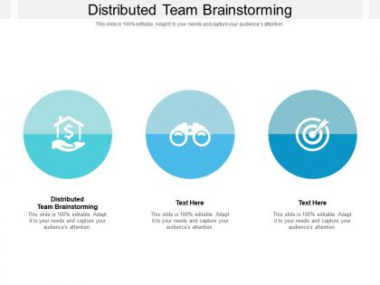 Distributed team brainstorming ppt powerpoint presentation inspiration graphics example cpb