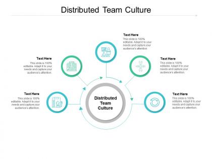 Distributed team culture ppt powerpoint presentation pictures layout ideas cpb