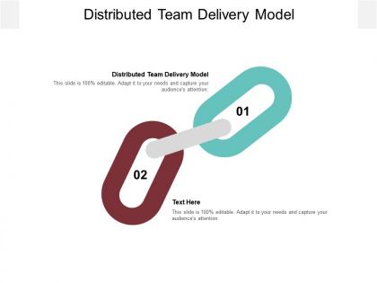 Distributed team delivery model ppt powerpoint presentation background cpb